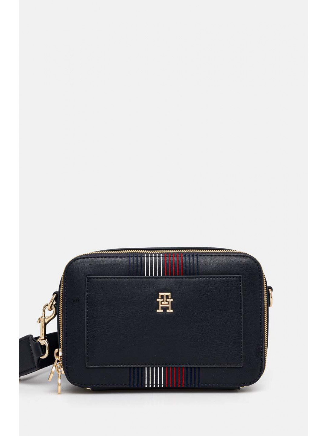 Kabelka Tommy Hilfiger tmavomodrá barva AW0AW16712